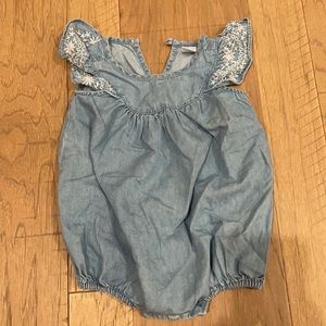 Old navy denim onesie with snaps